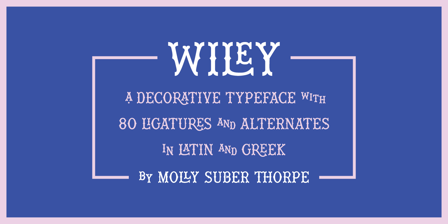 Beispiel einer Wiley-Schriftart #14
